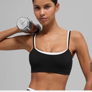 ALO Yoga Black and White Sports Bra